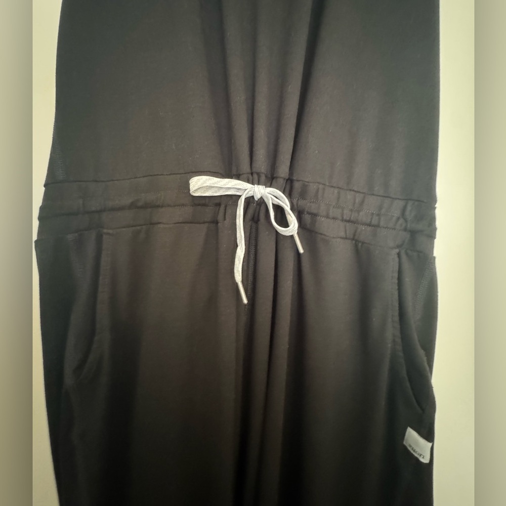 Casual Sleeveless black Jumpsuit with Drawstring Waist - Picture 4 of 6